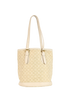 Mini Lin Idylle Bucket PM, &pound;495, Handbags, Cream, Canvas, Back view